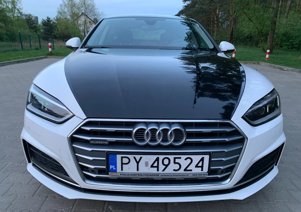 Audi A5 cena 103800 przebieg: 189000, rok produkcji 2018 z Poznań małe 106